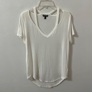 Express White Cut out tunic